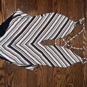 BECCA Black and White Halter Top